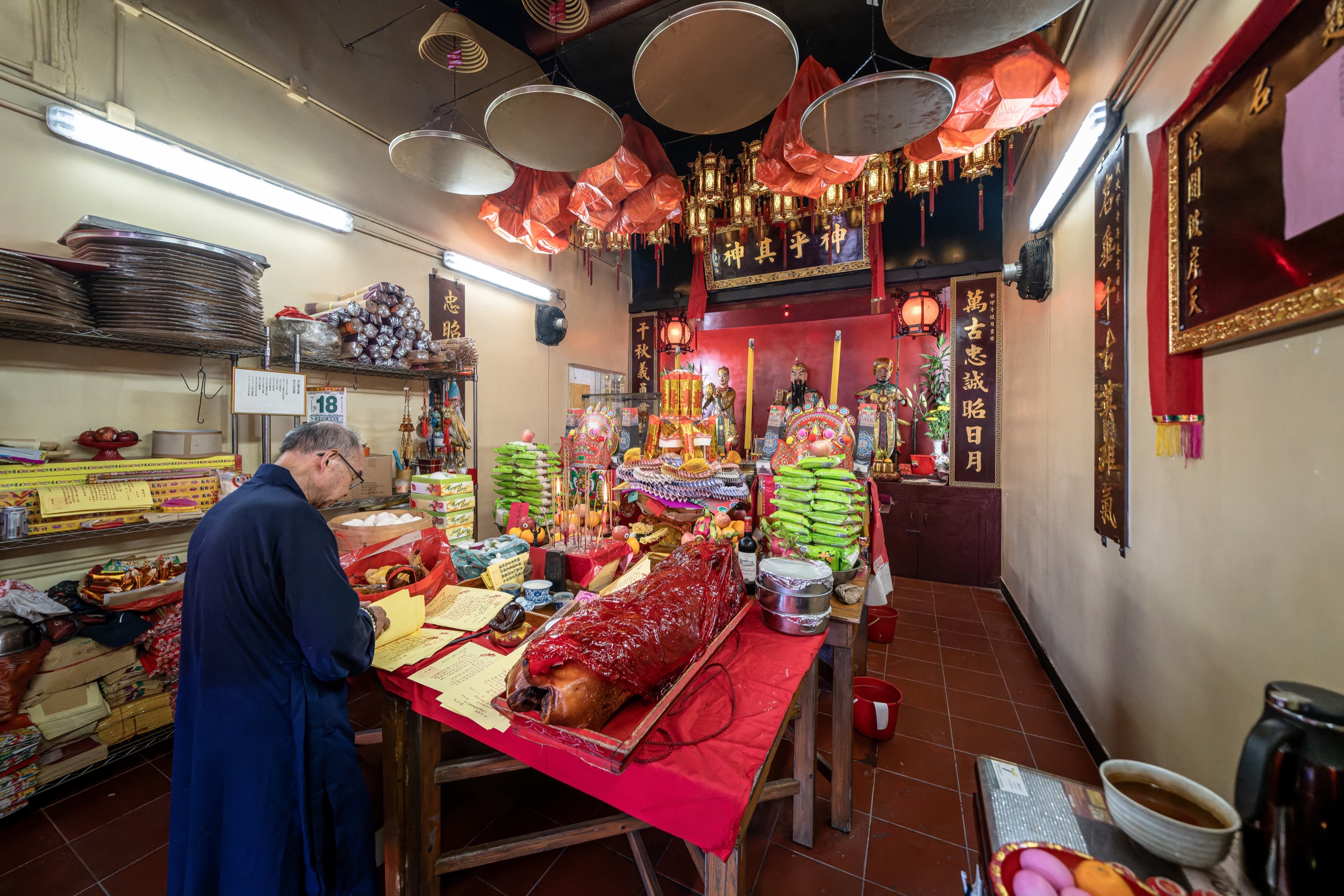 關聖帝宮殿內真實全景與神壇